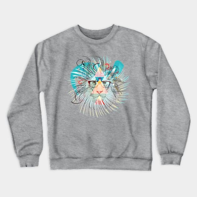 Lion Crewneck Sweatshirt by nirmak